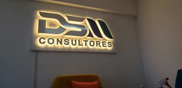 Letreros 3D de Aluminio Retroiluminados